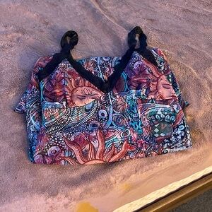 Selling this hippie style dress, tight fitting, silky material